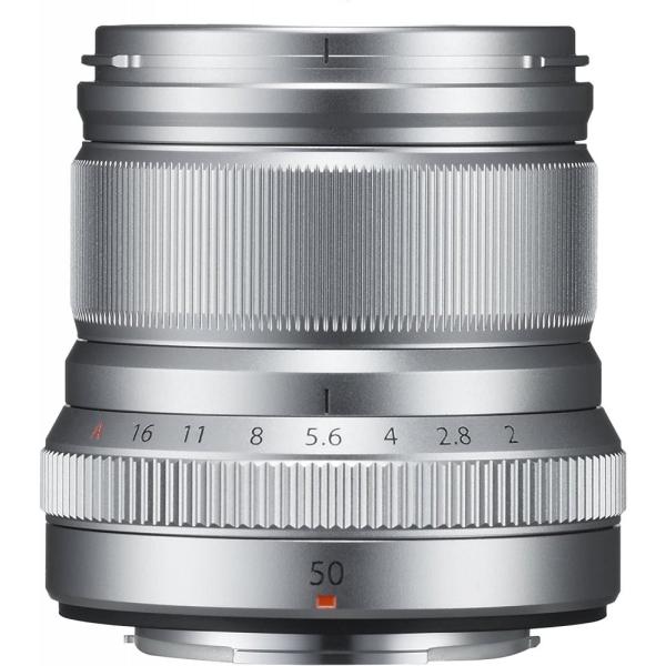 FUJIFILM 単焦点中望遠レンズ XF50mmF2 R WR S レンズ シルバー 良品 動作確...