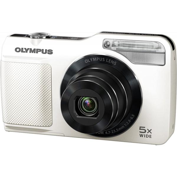 オリンパス OLYMPUS デジタルカメラ VG-170 ホワイト 1400万画素 光学5倍ズーム ...