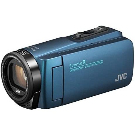 JVCケンウッド ビデオカメラ Everio R 防水 防塵 32GB内蔵メモリー ネイビーブルー ...