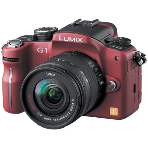 パナソニック デジタル一眼カメラ LUMIX (ルミックス) G1 レンズキット コンフォートレッド...