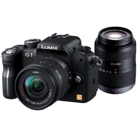 パナソニック デジタル一眼カメラ LUMIX (ルミックス) G1 Wレンズキット コンフォートブラ...