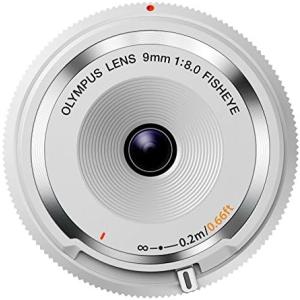 OLYMPUS ミラーレス一眼 9mm f8 フィッシュアイ ボディキャップレンズ ホワイト BCL...