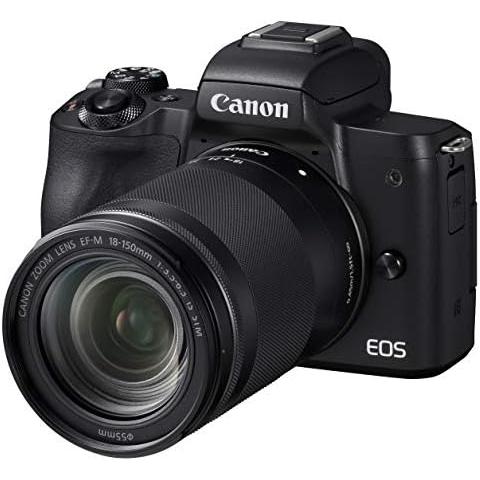 【アウトレット品】Canon ミラーレス一眼カメラ EOS Kiss M 高倍率ズームキット ブラッ...