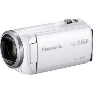 パナソニック HDビデオカメラ V480M 32GB 高倍率90倍ズーム ホワイト HC-V480M...