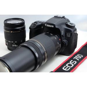 キヤノン Canon EOS 70D 超望遠ダブルズームセット 美品 新品Wi-SDカード付き &lt;プレゼント包装承ります&gt;