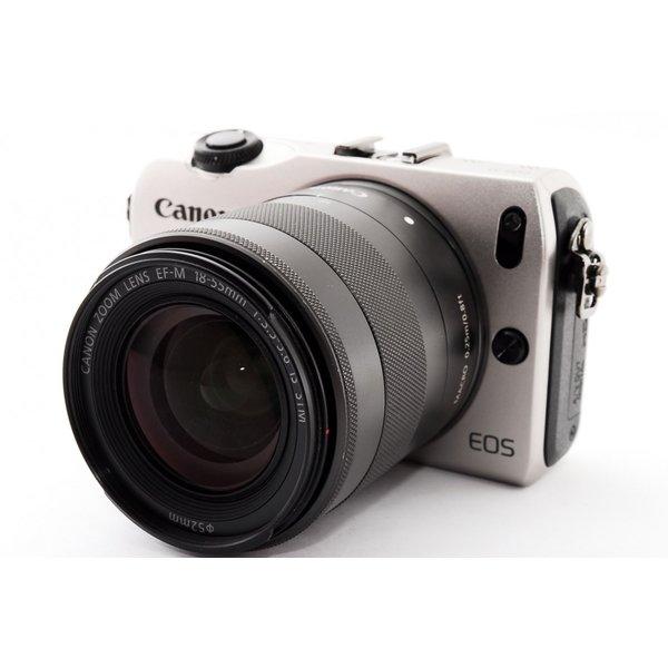 キヤノン Canon EOS M シルバー レンズキット 美品 軽量・コンパクト 新品 SDカード付...