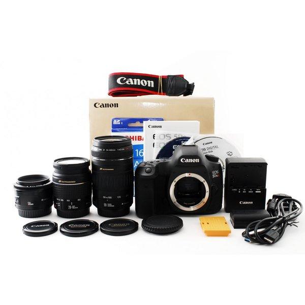 キヤノン Canon EOS 5DsR 単焦点&amp;標準&amp;超望遠トリプルレンズセット 新品Wi-Fi付き...