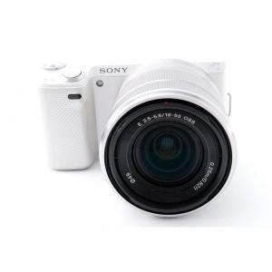 ソニー SONY  NEX-5 N ホワイト レンズキット 美品 本物の一眼クオリティー 外付けフラッシュ、SDカード付き <プレゼント包装承ります>｜camera-fanksproshop