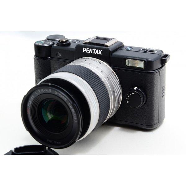 ペンタックス PENTAX Q ブラック レンズセット 美品 超小型軽量  SDカードストラップ付き...