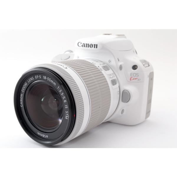 Canon EOS Kiss X7 レンズキット ホワイト★極上美品★ SDカードストラップ付き
