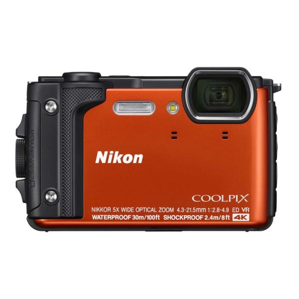 【中古】Nikon デジタルカメラ COOLPIX W300 OR クールピクス オレンジ 防水