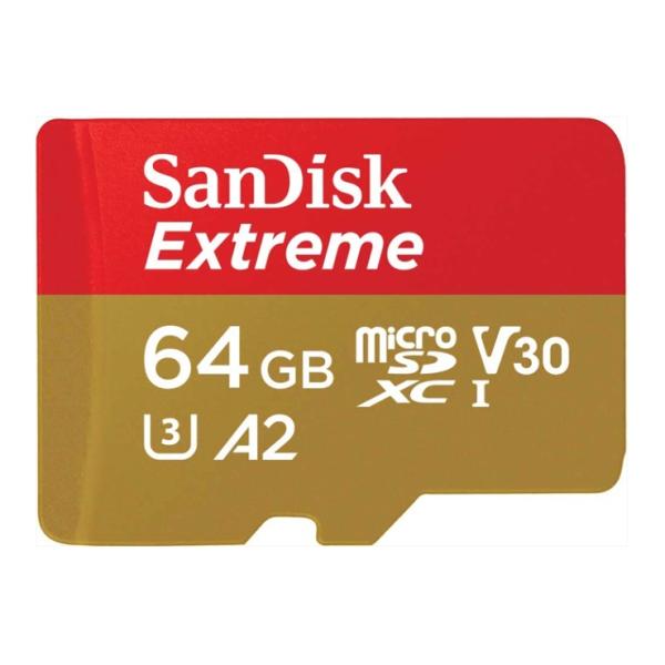 【メール便】サンディスク Extreme microSDXC メモリカード 64GB SDSQXAH...