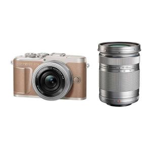 オリンパス PEN E-PL10 EZ ダブルズームキット ブラウン