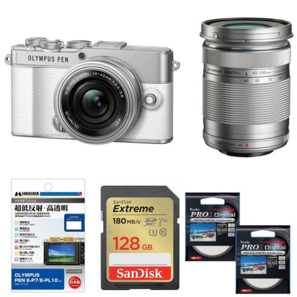 [新品]【お買い得セット】OLYMPUS オリンパス PEN E-P7 EZダブルズームキット ホワ...