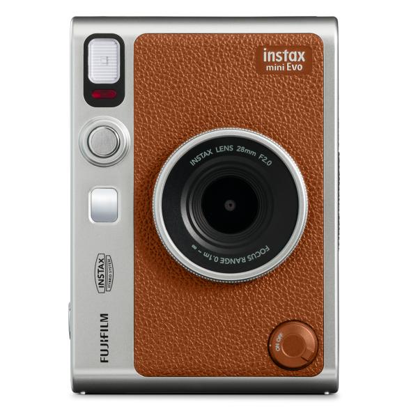 FUJIFILM フジフイルム チェキ INSTAX mini Evo ブラウン(USB Type-...