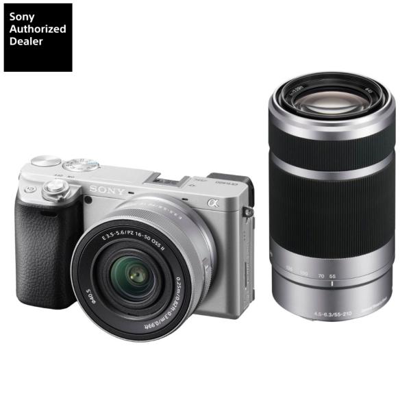 [新品]SONY ソニー α6400 ダブルズームレンズキット シルバー（ILCE-6400X S）