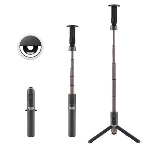 [新品]ハクバ セルフィースタンド LEDリングライトセット(DSSLLTST-BK)