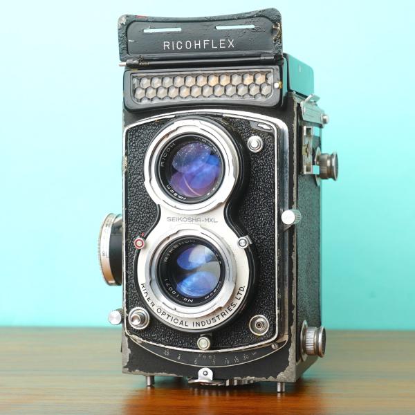 動作確認済 ◎RICOHFLEX DIA L 露出計付き 二眼レフ フィルムカメラ 70