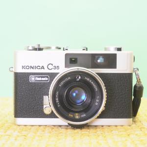 ジャンク品 コニカ C35 Flash matic フィルムカメラ #404