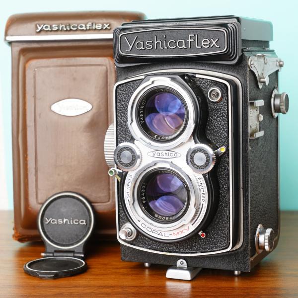 完動品◎YASHICAFLEX 新B型 二眼レフ フィルムカメラ ケース付き #92