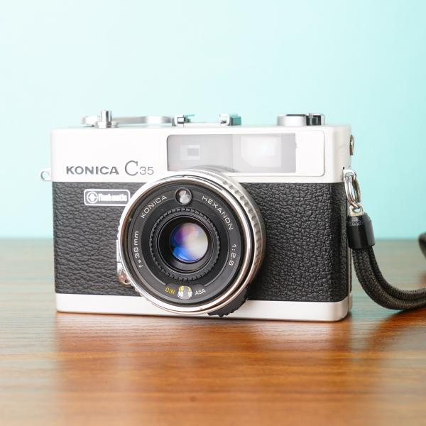 完動品◎KONICA C35 flashmatic フィルムカメラ #396