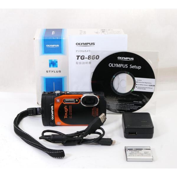 OLYMPUS デジタルカメラ STYLUS TG-860 Tough オレンジ 防水性能15ｍ 可...