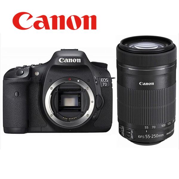 キヤノン Canon EOS 7D EF-S 55-250mm STM 望遠 レンズセット 手振れ補...