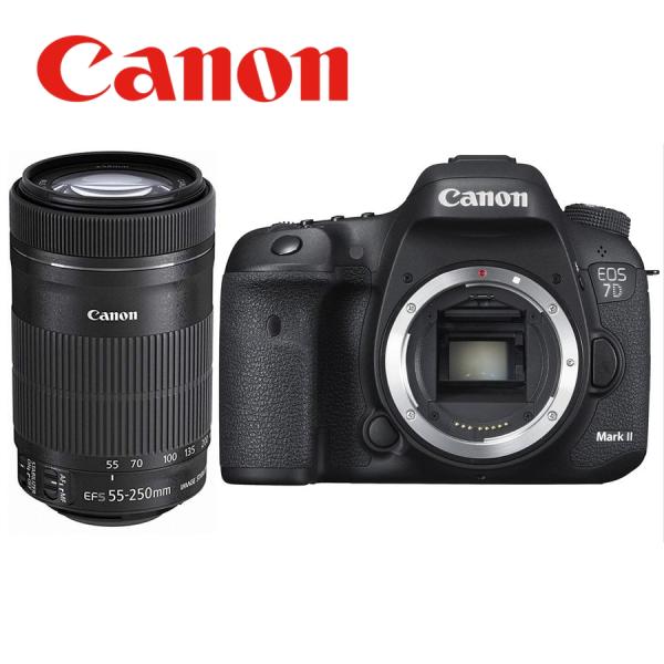 キヤノン Canon EOS 7D Mark II EF-S 55-250mm STM 望遠 レンズ...