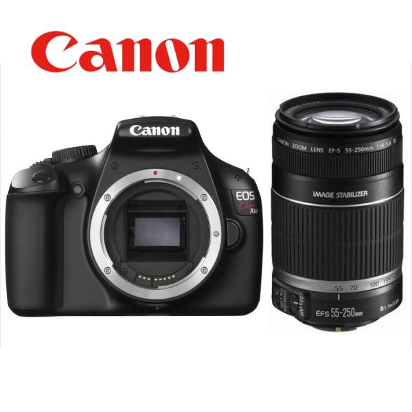 キヤノン Canon EOS Kiss X50 EF-S 55-250mm 望遠 レンズセット 手振...