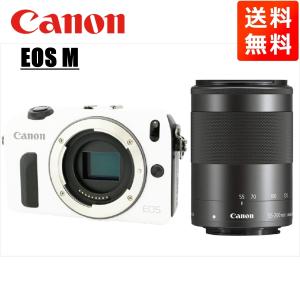 キヤノン Canon EOS M ホワイトボディ EF-M 55-200mm ブラック 望遠 レンズセット ミラーレス一眼 カメラ 中古｜CAMERArt Yahoo!店
