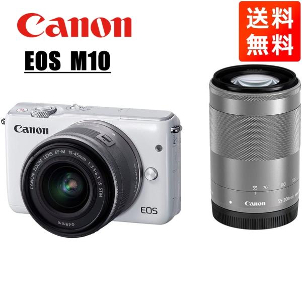 キヤノン Canon EOS M10 EF-M 15-45mm 55-200mm ダブルレンズキット...