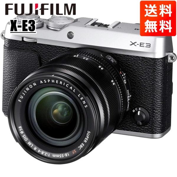 富士フイルム FUJIFILM X-E3 18-55mm レンズキット シルバー ミラーレス一眼 カ...