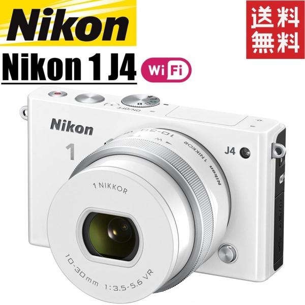 ニコン Nikon 1 J4 レンズキット ホワイト ミラーレス カメラ レンズ 中古