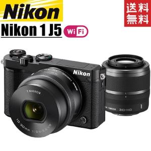 ニコン Nikon 1 J5 ダブルレンズキット ブラック ミラーレス カメラ レンズ 中古