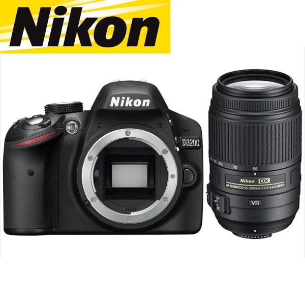 ニコン Nikon D3200 AF-S 55-300mm VR 望遠 レンズセット 手振れ補正 デ...