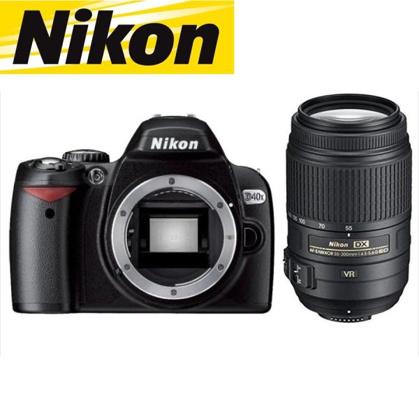 ニコン Nikon D40X AF-S 55-300mm VR 望遠 レンズセット 手振れ補正 デジ...