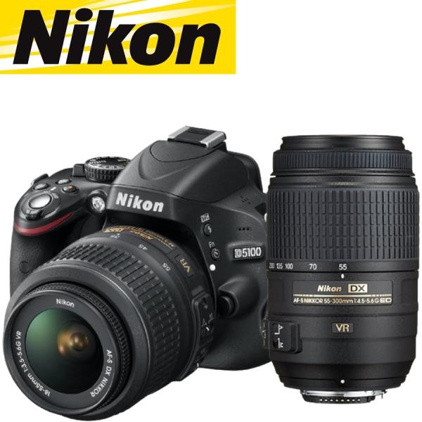 ニコン Nikon D5100 300mm ダブルレンズセット カメラ レンズ 一眼レフ 中古