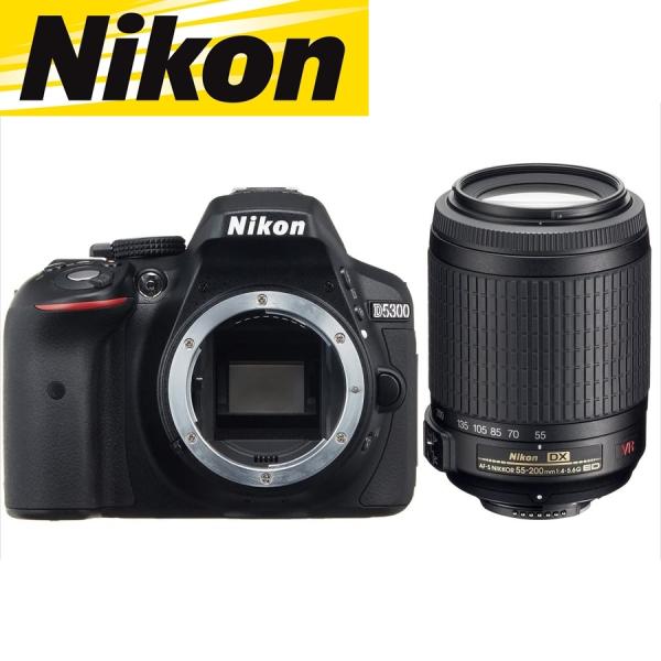 ニコン Nikon D5300 AF-S 55-200mm VR 望遠 レンズセット 手振れ補正 デ...