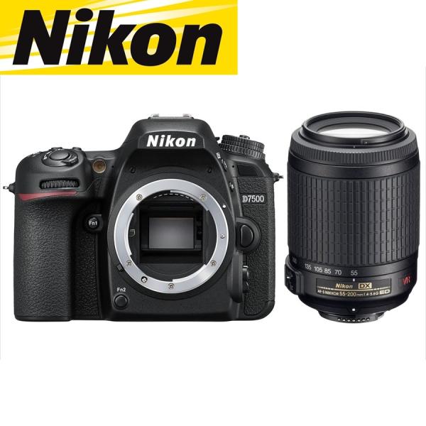 ニコン Nikon D7500 AF-S 55-200mm VR 望遠 レンズセット 手振れ補正 デ...