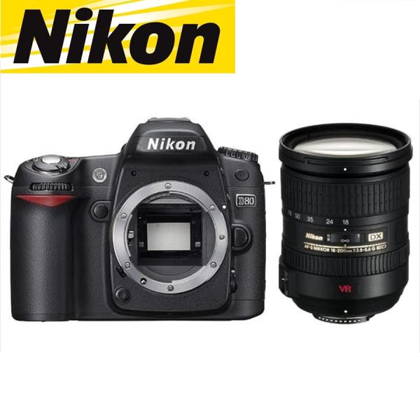 ニコン Nikon D80 AF-S 18-200mm VR 高倍率 レンズセット 手振れ補正 デジ...