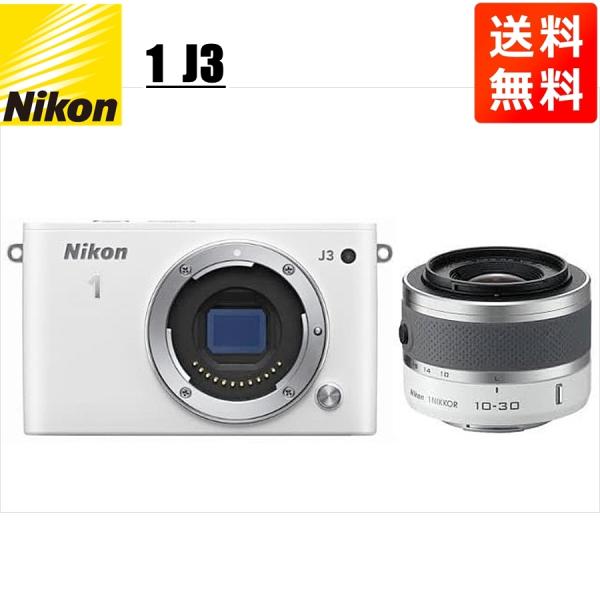 ニコン Nikon J3 ホワイトボディ 10-30mm ホワイト レンズセット ミラーレス一眼 カ...