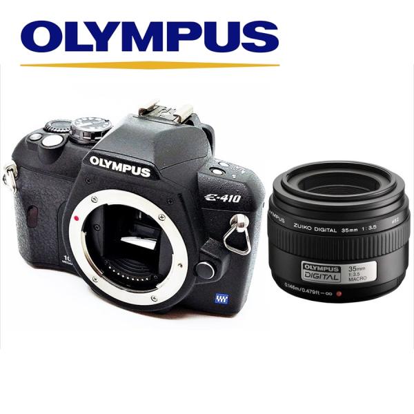 オリンパス OLYMPUS E-410 35mm 単焦点 レンズセット デジタル一眼レフ カメラ 中...