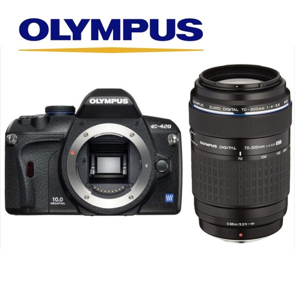 オリンパス OLYMPUS E-420 70-300mm 望遠 レンズセット デジタル一眼レフ カメ...