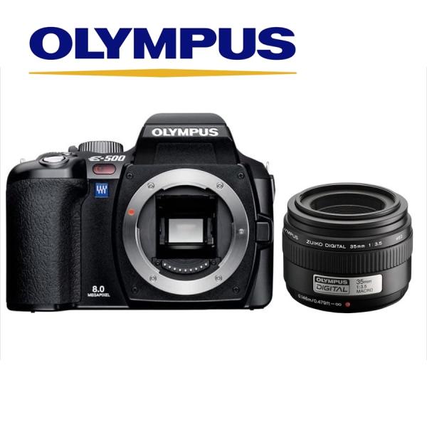 オリンパス OLYMPUS E-500 35mm 単焦点 レンズセット デジタル一眼レフ カメラ 中...
