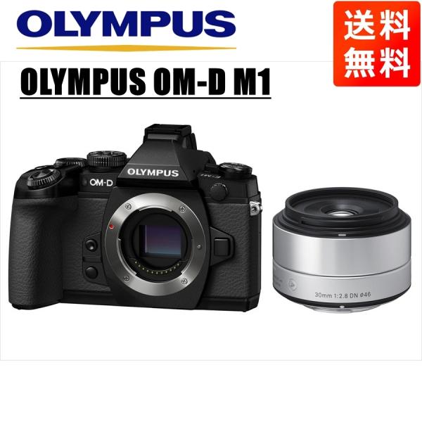 オリンパス OLYMPUS OM-D M1 ブラックボディ シグマ 30mm 2.8 単焦点 レンズ...