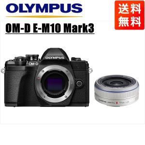 OM-D オリンパス OLYMPUS E-M5 シルバーボディ 17mm 2.8 黒 単焦点