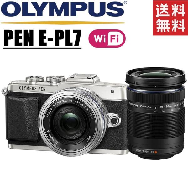 オリンパス OLYMPUS PEN E-PL7 ダブルレンズキット ブラック ミラーレス 一眼レフ ...