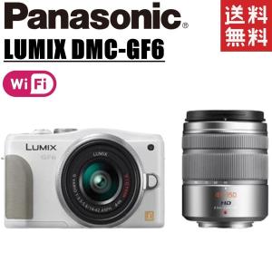 パナソニック Panasonic LUMIX DMC-GF6 ダブルレンズセット ホワイト ミラーレ...