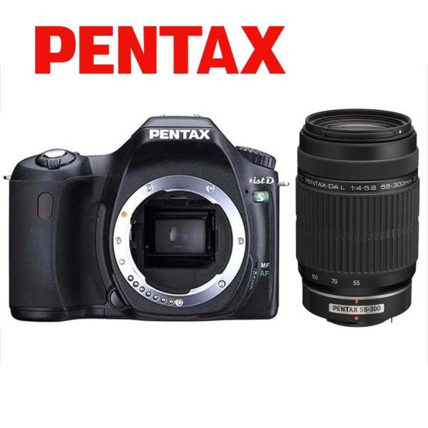 ペンタックス PENTAX ist DS 55-300mm 望遠 レンズセット ブラック カメラ 中...