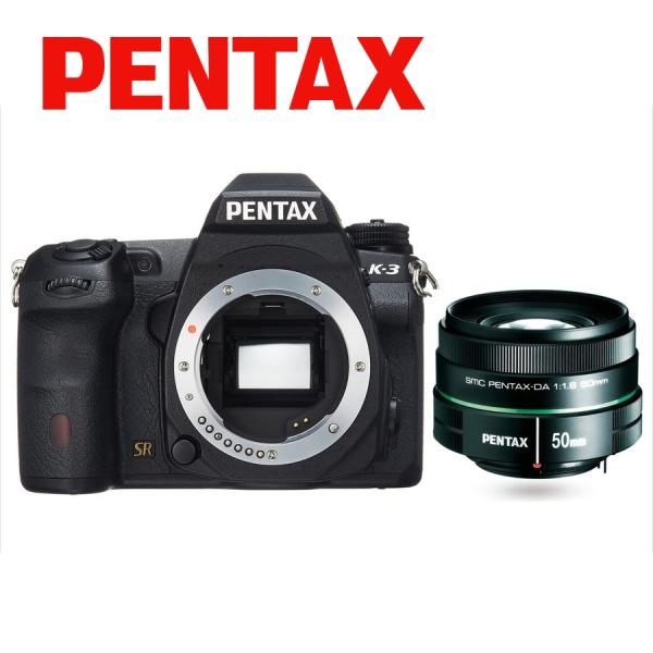 ペンタックス PENTAX K-3 50mm 1.8 単焦点 レンズセット ブラック カメラ 中古 ...